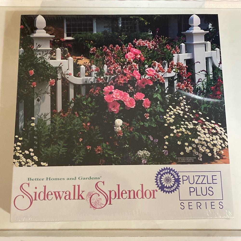 Vintage Springbok Hallmark Sidewalk Splendor Rose Garden 500 Piece Puzzle. NEW